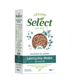 Select Medium Lentils, Grown In USA, Medie, 14.1 Oz | 400g
