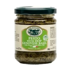 San Guiliano Pesto With Dop Genovese Basil, 6.35 Oz | 180g