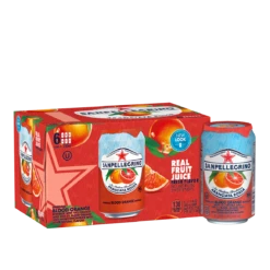 San Pellegrino Blood Orange Sparkling Fruit Beverage, 11.15 Fl. Oz Cans