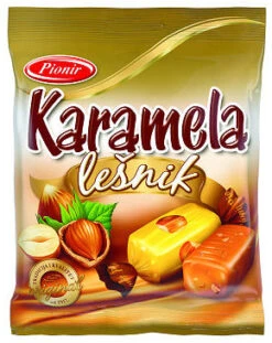 Pionir Karamela With Hazelnut Toffee Candy, 3.5 Oz