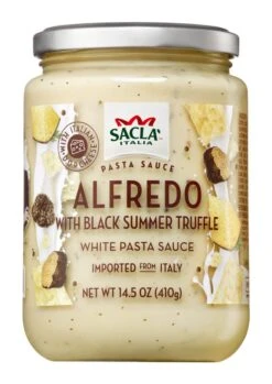 Sacla Alfredo Sauce With Black Truffle, 14.5 Oz | 410g