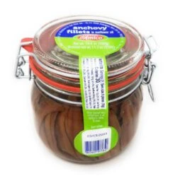 D'Amico Flat Fillets Of Anchovies In Sunflower Oil, 19.4 Oz Jar