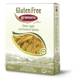 Granoro Gluten Free Penne Rigate, Rice & Quinoa Flour, #477, 14.1 Oz | 400g