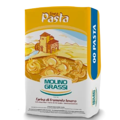 Molino Grassi Soft Wheat Flour For Fresh Pasta Grano Tenero, 00 Flour, 1kg - 2.2 Lb