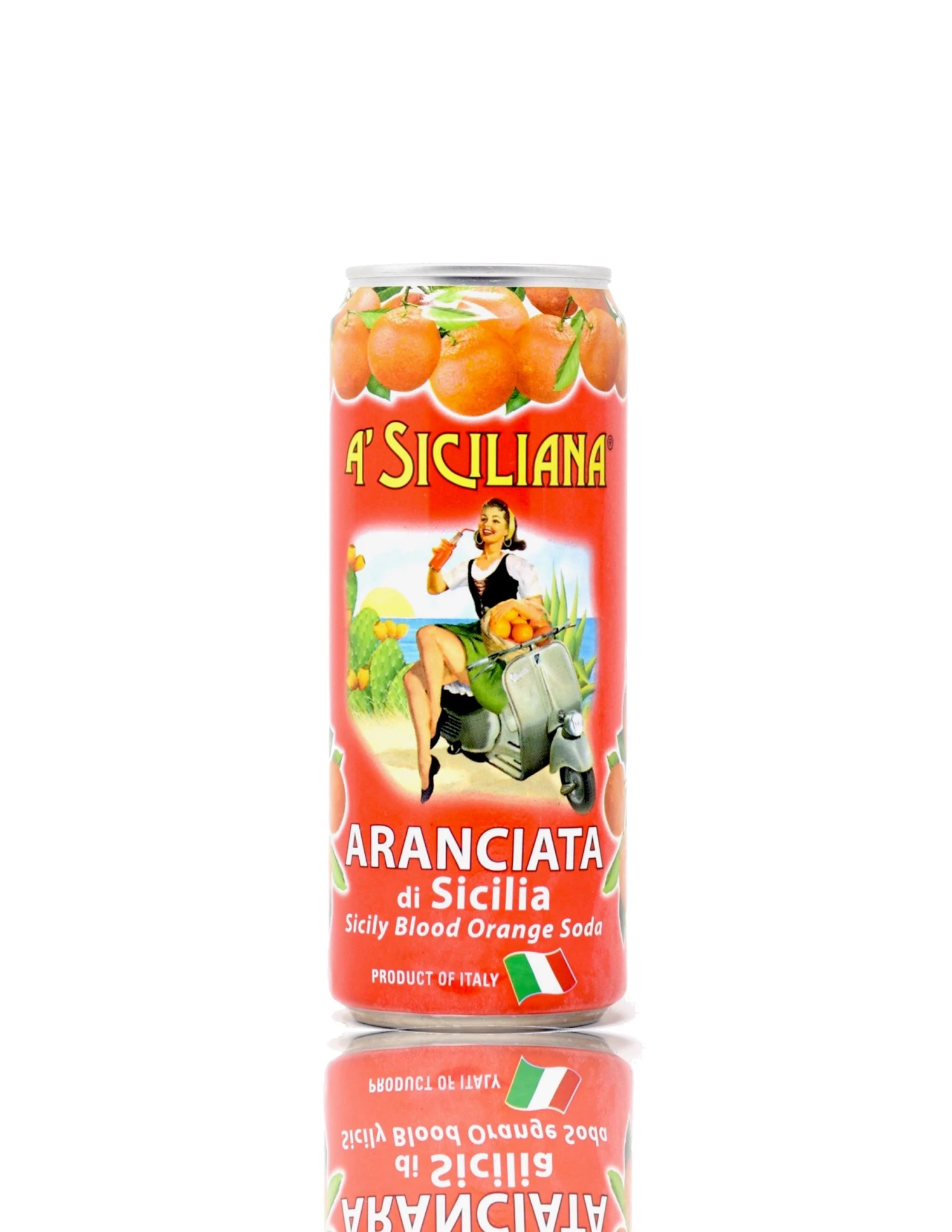 A' Siciliana Sicilian Aranciata, Sicilian Blood Orange Soda, 4 X 330ML 2 A' Siciliana Sicilian Aranciata, Sicilian Blood Orange Soda, 4 X 330ML - Image 2