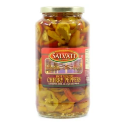 Salvati Hot Sliced Cherry Pepper, 32 Fl Oz