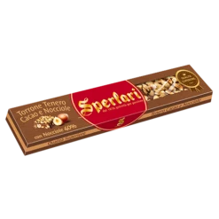Sperlari Soft Nougat With Dark Chocolate & Chopped Hazelnuts, 3.5 Oz