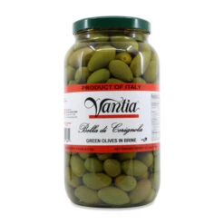 Vantia Green Cerignola Olives, 4.2 Kg | 9.3 Lb