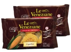 Le Veneziane Gluten Free Capellini Pasta, Corn Pasta, 8.8 Oz | 250 G