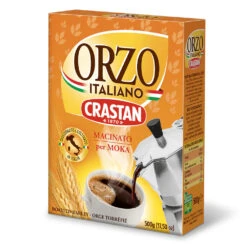 Crastan Orzo Pupo Macinato, Ground Barley For Moka, 17.5 Oz | 500g