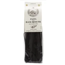 Morelli Pasta Linguine Al Nero Di Seppia, Linguine With Cuttlefish Ink, 8.8oz | 250g