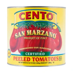 Cento Certified San Marzano Italian Peeled Tomatoes, 90 Oz | 2.5 Kg