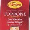 Ferrara Dark Chocolate Torrone Miniatures, Soft Nougat, 4.23 Oz | 120g