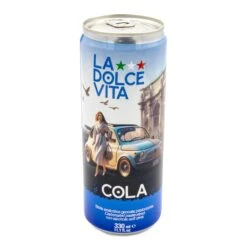 La Dolce Vita Cola, Imported From Italy, Real Sugar, Pack Of 4 X 11 FL OZ -Piccolos Gastronomias 719wt5LjzeL. SL1500