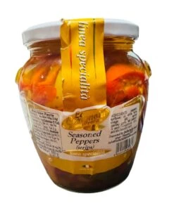 La Cerignola Di Una Volta - Seasoned Peppers Strips, 19.40 Oz | 580g