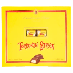 Strega Mini Hard Nougat, Torroncini Strega, 32 Piece Box, 10.05 Oz | 285g