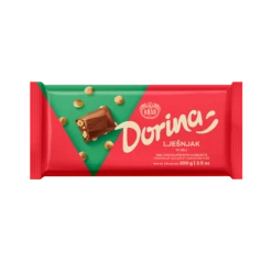 Kras Dorina Milk Chocolate With Whole Hazelnut Bar, 7.7 Oz | 220g