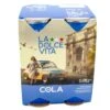 La Dolce Vita Cola, Imported From Italy, Real Sugar, Pack Of 4 X 11 FL OZ