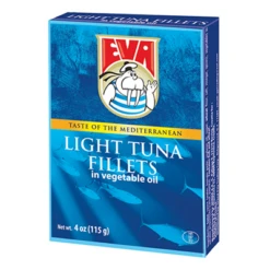 Podravka Eva Light Tuna Fillets In Vegetable Oil, 3.5 Oz | 100g