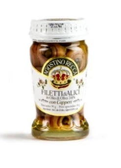 Agostino Recca Fillets Of Anchovies In Pure Olive Oil W/ Capers