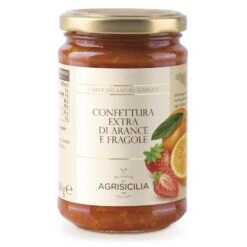 Agrisicilia Orange And Strawberry Jam, 12.7 Oz | 360g