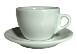Nuova Point White Amalfi Cappuccino Cups And Saucers - Set Of 6