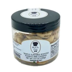 Black Tie Chefs Truffle Flavored Roast Peanuts And Cashews, 3.5 Oz | 100g