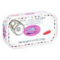 Bela Smoked Sardines In Organic Extra Virgin Olive Oil With Piri-Piri, 4.25 Oz Tin