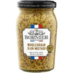 BORNIER Wholegrain Dijon Mustard, 7.4 Ounce
