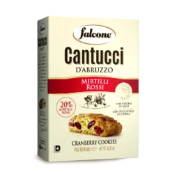 Falcone Cantuccini Mirtilli Rossi, Cranberry Cookies, 6.35 Oz | 180 G