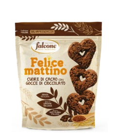 Falcone Cocoa Hearts With Chocolate Chips Cookies, 17.6 Oz | 500g