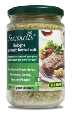 Caber Seasonello Aromatic Herbal Sea Salt 10.58 Oz Jar