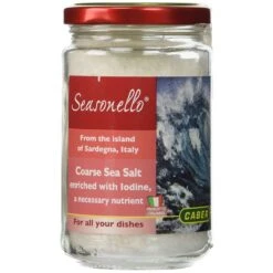 Caber Sea Salt From Sardegna, Coarse, 10.58 Oz Jar