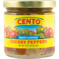 Cento Sweet Stuff Cherry Peppers, 8 Oz