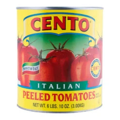 Cento Italian Peeled Tomatoes With Basil Leaf, 106 Oz | 6 Lbs 10 Oz