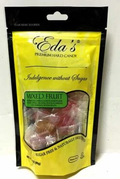 Eda's Sugar Free Mixed Fruit Candy, 3.5 Oz (99g)