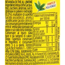EstaThe Lemon FULL CASE, 12 X 16.9 Fl Oz -Piccolos Gastronomias EstaTHE Limone 500ml 4