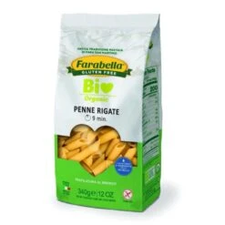 Farabella Organic Gluten Free Penne Rigate Pasta, 12 Oz | 340g