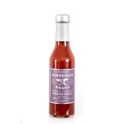 Horseshoe Brand Roasted Garlic Hot Sauce, 8 Oz Bottle