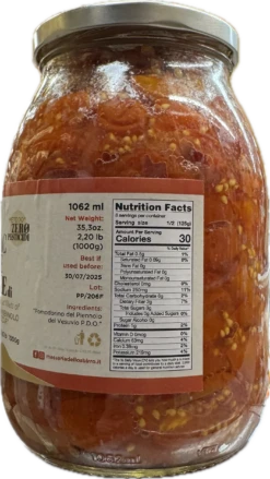 Masseria Dello Serro Piennolo Del Vesuvio Tomatoes D.O.P., 35.27 Oz | 1050g -Piccolos Gastronomias IMG 5459