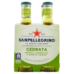 SanPellegrino Soda, Cedrata Citron, 6.8 Oz, 4 Pack
