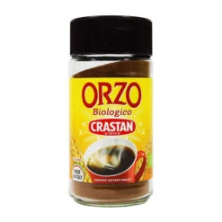 Crastan Organic Orzo Pupo INSTANT BARLEY, 85g Jar