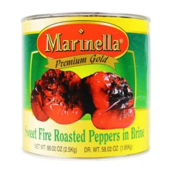 Marinella Sweet Fire Roasted Peppers, 88.02 Oz | 2.5kg