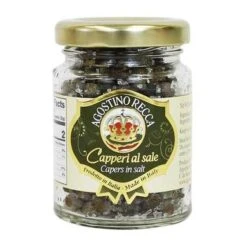 Agostino Recca Capers In Salt, 2.3 Oz | 65g Jar