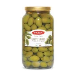 Iposea Olive Green Cerignola, 102.30 Oz | 2900g