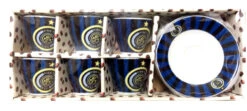Inter Espresso Cups And Saucers Set Of 6