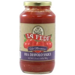 La Fede Hot Fra Diavolo Sauce, 25 Oz | 708g