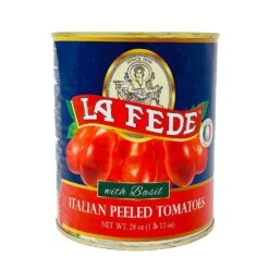 La Fede Italian Peeled Tomatoes With Basil, 28 Oz | 1 Lb 12 Oz