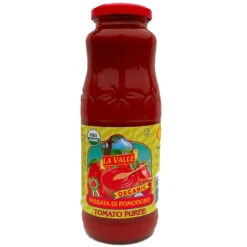 La Valle Organic Tomato Puree, 24 Oz