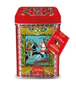 Dolgam Tall Gift Tin Torroncini Soft Nougat 6 Assorted Flavors, 8.8 Oz | 250g -Piccolos Gastronomias Latta ISiciliani B ese cavalieri 1200x1440 1
